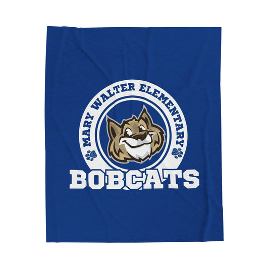 MWES Bobcats Plush Blanket